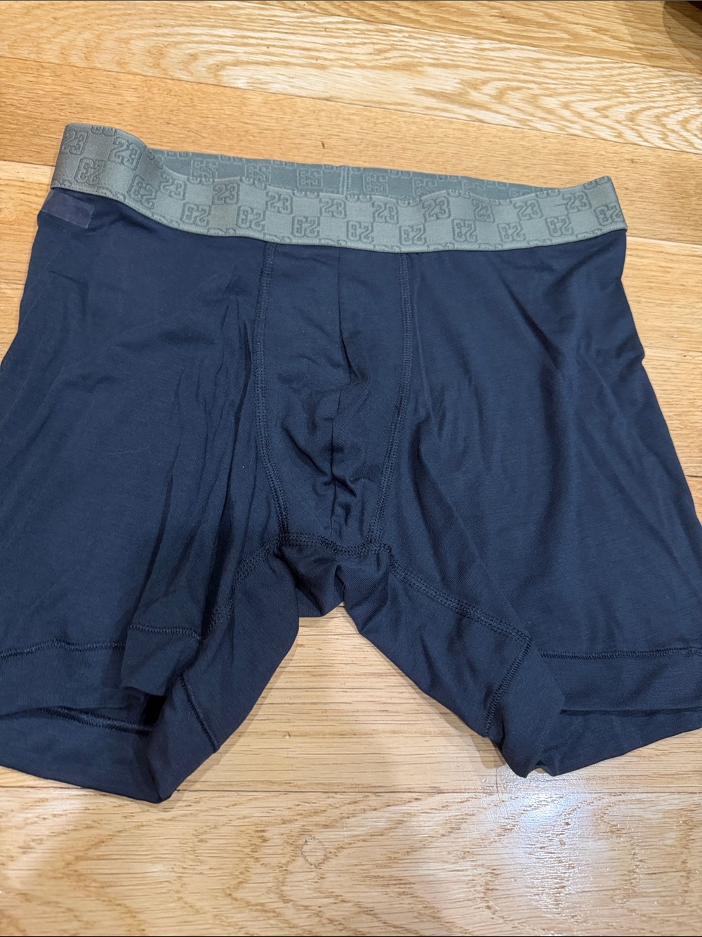 Jordan Navy Boxer Briefs with Gray Waistband